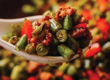 Minced Pork Bean — Chinese dish at Pokhara Chinese Restaurant